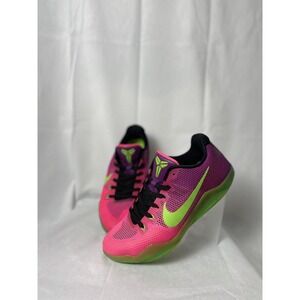 Size 8.5 - Nike Kobe 11 Mambacurial Pink Flash Green Men's Sneakers